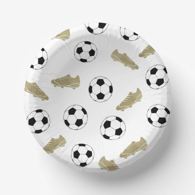 Classic Soccer räumt Ball Football Fans auf Pappteller (Vorderseite)
