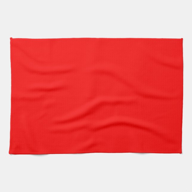 Classic Solid Modern Red Hand Handtuch (Horizontal)