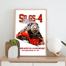 Classic Southern Pacific GS-4 Steam Locomotive