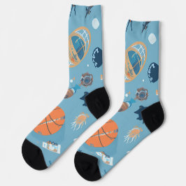 Classic Spider-Man with Dynamic Cosmic Background Socken