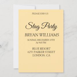 Classic Stag Party Einladung