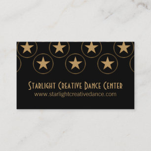 Classic Stars Business Card, Gold Visitenkarte