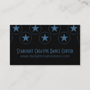 Classic Stars Business Card, Royal Blue Visitenkarte