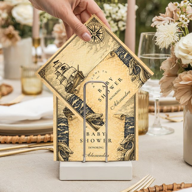 Classic Storybook Pirate Baby Shower Serviette (Von Creator hochgeladen)