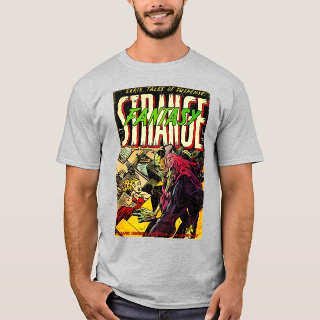 Classic Strange~Imaginaire Horror Comic T-Shirt (Devant)