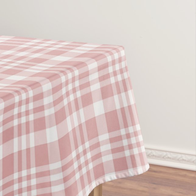 Classic Stripe Blush Pink and White    Tischdecke (Beispiel)