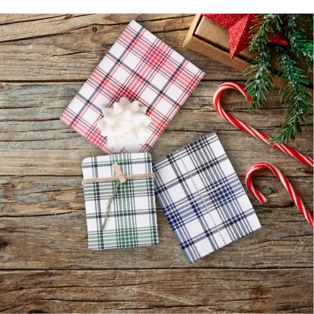 Classic Stripes Weihnachtswrapping Sheet Set von 3 Geschenkpapier Set (Von Creator hochgeladen)