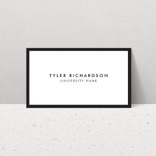 Classic Student Business Card Telefonnummerkarte