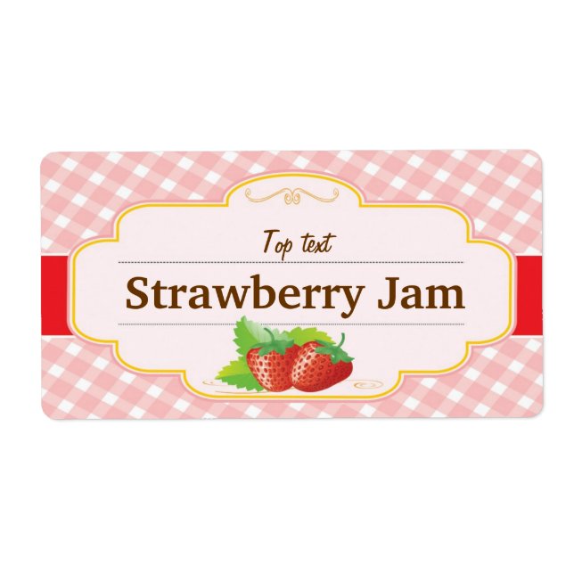 Classic Style Jam Jelly Strawberry Label (Vorne)