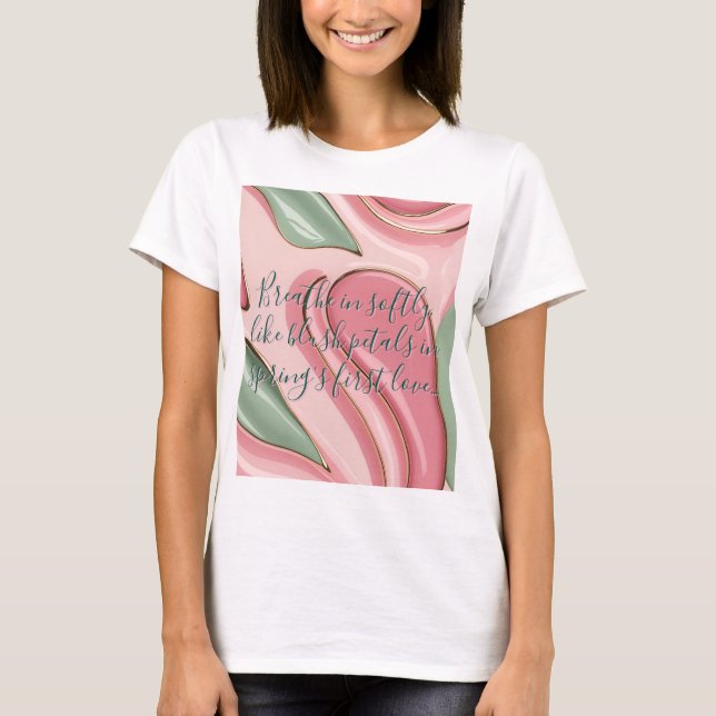 Classic t-shirt in stylish abstract graphic (Vorderseite)