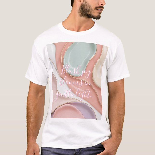 Classic t-shirt in stylish abstract graphic (Vorderseite)