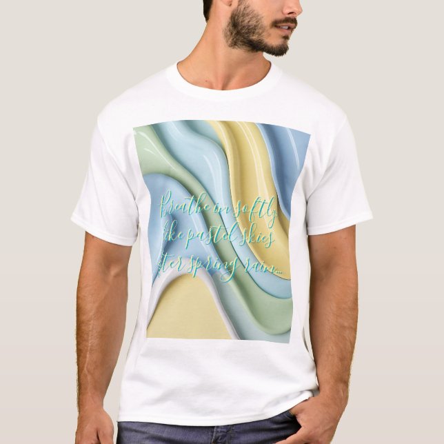 Classic t-shirt in stylish abstract graphic (Vorderseite)