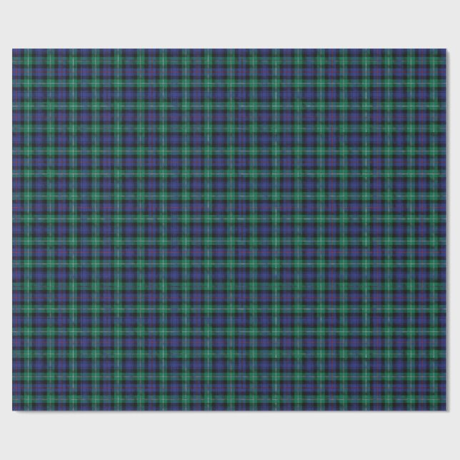 Classic tartan in blue geschenkpapier (Flach)