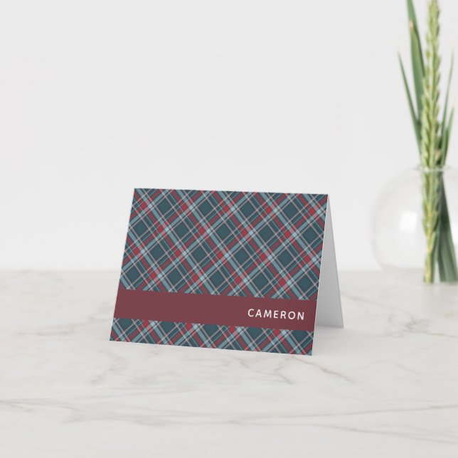 Classic Tartan Kariert Red Aquamarin Green Christm (Vorderseite)