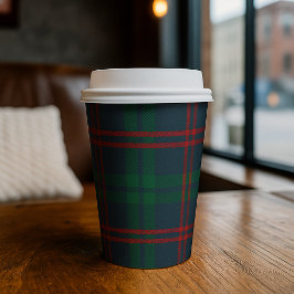 Classic Tartan Navy Plaid Preppy  Pappbecher