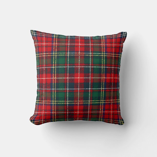 Classic Tartan Plaid Christmas Kissen (Vorderseite)