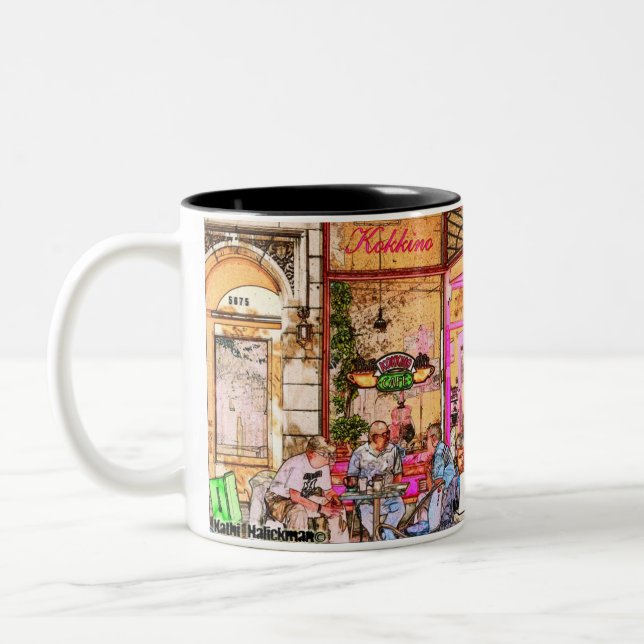 Classic Tasse, 11 oz Kokkino Café Tasse Montreal (Links)