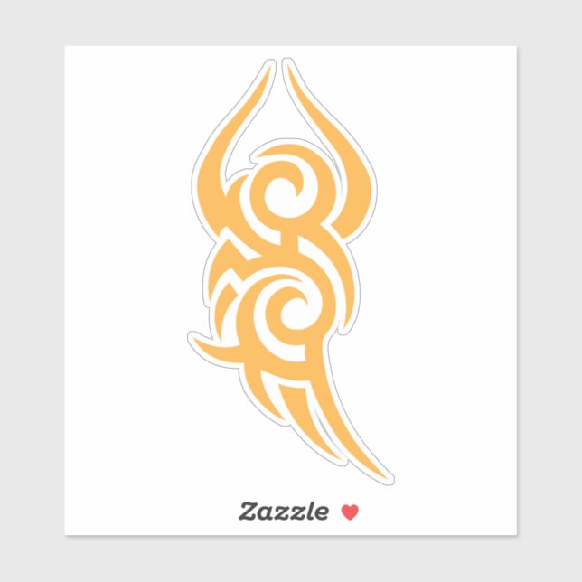 Classic Tattoo Inspired Line Art Design Aufkleber (Blatt)