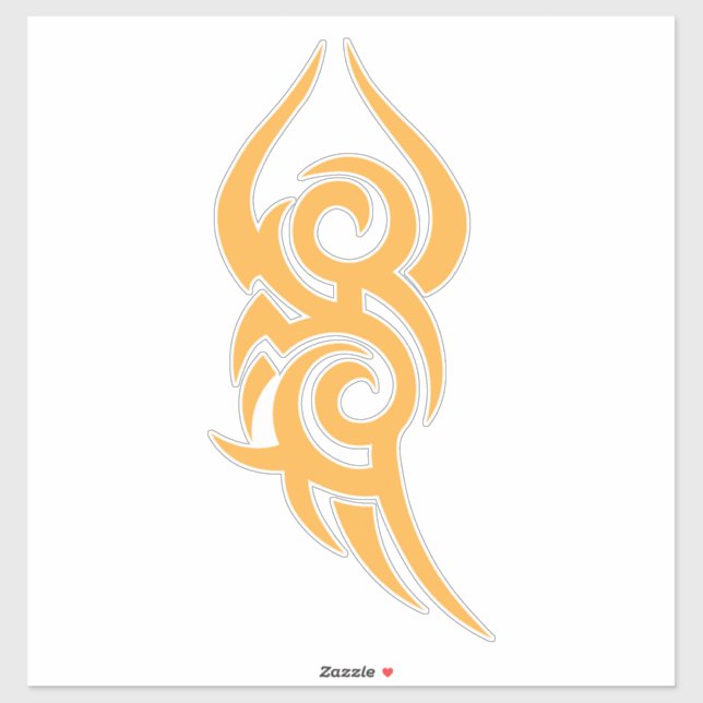 Classic Tattoo Inspired Line Art Design Aufkleber (Blatt)