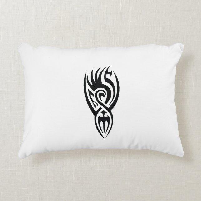 Classic Tattoo Inspired Line Art Design Dekokissen (Vorderseite)