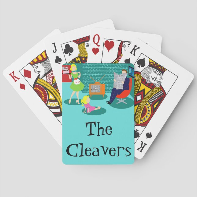 Classic Television Playing Cards der 50er Jahre Spielkarten (Rückseite)