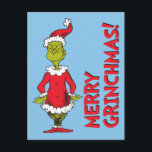 Classic The Grinch | Santa Claus Feiertagspostkarte<br><div class="desc">The holidays will not be complete without The Grinch!  HOW THE GRINCH STOLE CHRISTMAS is a classic story of a town called Who-ville and how the Christmas spirit can melt even the coldest of hearts.</div>
