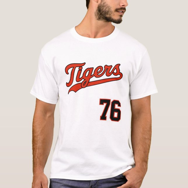 Classic Tigers Baseball 76 T-Shirt (Vorderseite)