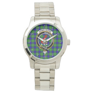 Classic Timeless Clan Armstrong Tartan Kariertes G Armbanduhr