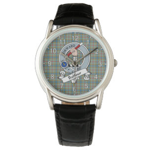 Classic Timeless Clan Balfour Abzeichen Tartan Kar Armbanduhr