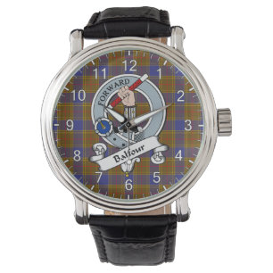 Classic Timeless Clan Balfour Modernes Abzeichen T Armbanduhr