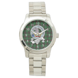 Classic Timeless Clan Beveridge Abzeichen Tartan K Armbanduhr