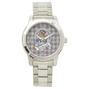 Classic Timeless Clan Borthwick Abzeichen Tartan K Armbanduhr