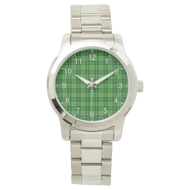 Classic Timeless Clan Boyle Tartan Kariertes Gesch Armbanduhr (Vorderseite)