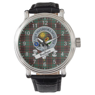 Classic Timeless Clan Buchan Altes Abzeichen Tarta Armbanduhr