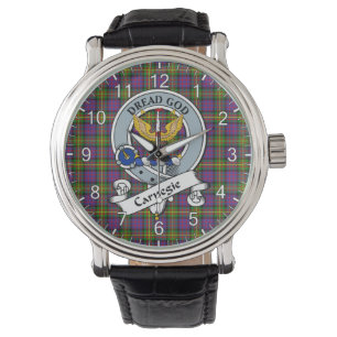 Classic Timeless Clan Carnegie Abzeichen Tartan Wa Armbanduhr