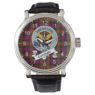 Classic Timeless Clan Carnegie Modernes Abzeichen  Armbanduhr