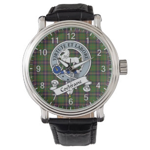 Classic Timeless Clan Cochrane Junting Abzeichen T Armbanduhr