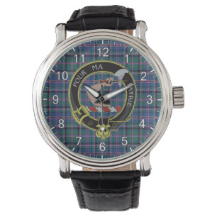 Classic Timeless Clan Cooper Tartan Abzeichen Kari Armbanduhr