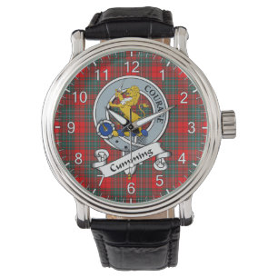 Classic Timeless Clan Cumming Abzeichen Tartan Wat Armbanduhr