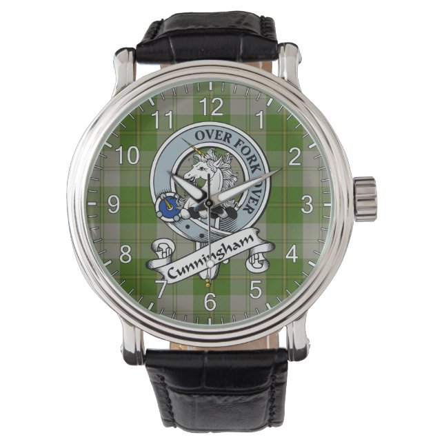 Classic Timeless Clan Cunningham Dress Green Abzei Armbanduhr (Vorderseite)