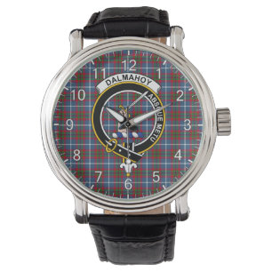 Classic Timeless Clan Dalmahoy Tartan Abzeichen Ka Armbanduhr
