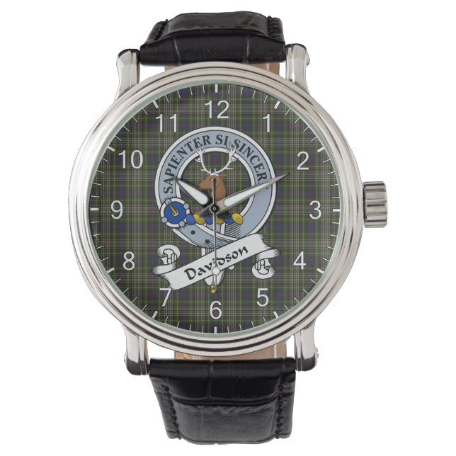 Classic Timeless Clan Davidson Tulloch Dress Abzei Armbanduhr (Vorderseite)