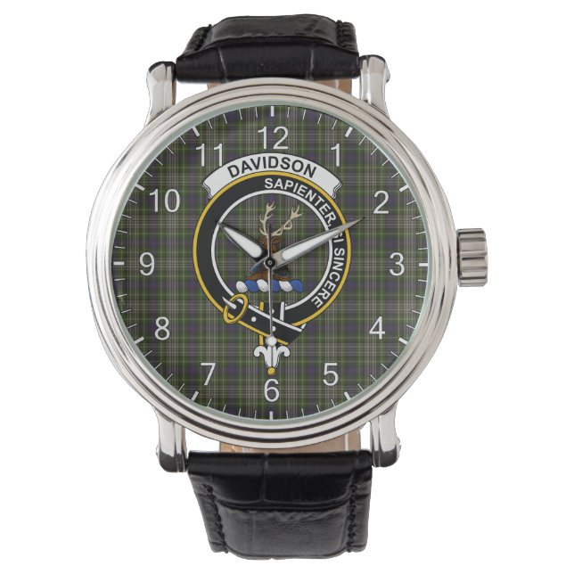 Classic Timeless Clan Davidson Tulloch Dress Tarta Armbanduhr (Vorderseite)