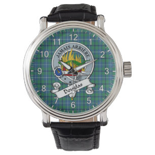 Classic Timeless Clan Douglas Alcient Abzeichen Ta Armbanduhr