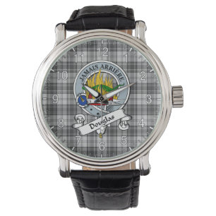 Classic Timeless Clan Douglas Gray Modern Abzeiche Armbanduhr