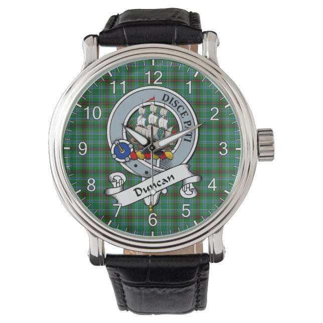 Classic Timeless Clan Duncan von Sketraw Abzeichen Armbanduhr (Vorderseite)