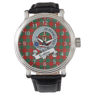 Classic Timeless Clan Erskine Abzeichen Tartan Wat Armbanduhr