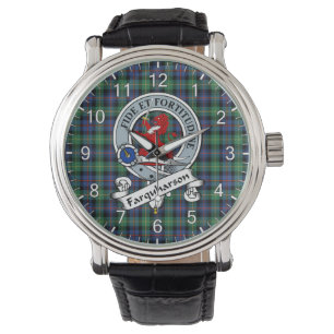 Classic Timeless Clan Farquharson Altes Abzeichen Armbanduhr