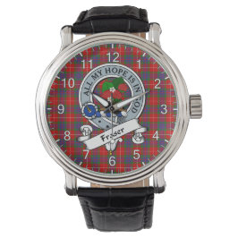 Classic Timeless Clan Fraser Abzeichen Tartan Watc Armbanduhr
