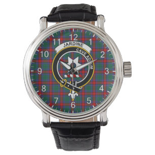 Classic Timeless Clan Jardine Dress Tartan Abzeich Armbanduhr